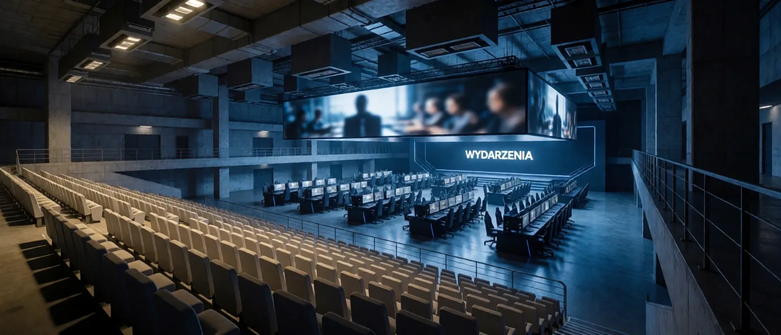 Wnętrze areny e-sportowej CityLoungeX
